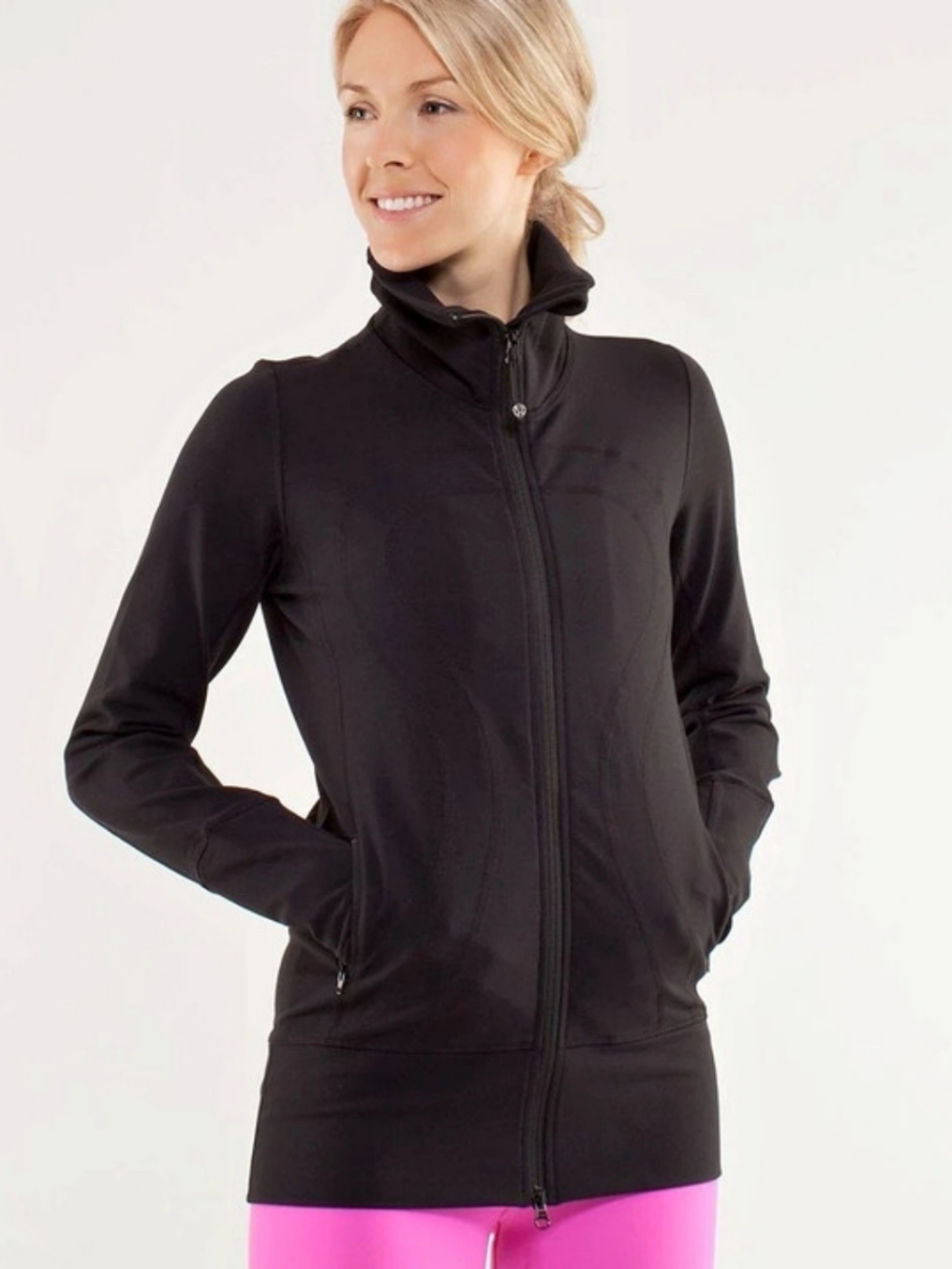 Lululemon Funnel-Neck Full Zip Black